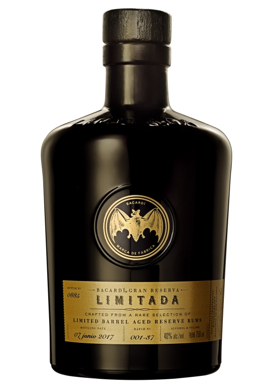 Bacardi Gran Reserva Limitada Rum Front Bottle Shot