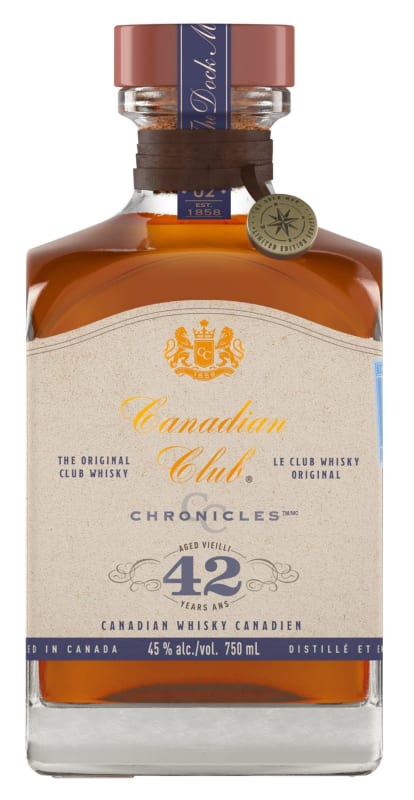 Canadian Club Chronicles 42 Year Old Canadian Whisky Front Bottle Shot