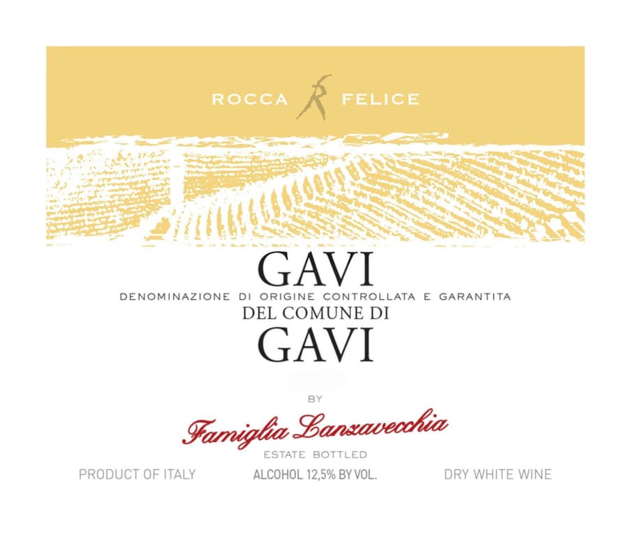 Rocca Felice Gavi del Comune di Gavi 2021 Front Label