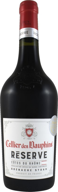 Cellier des Dauphins Reserve Cotes du Rhone 2020 Front Bottle Shot