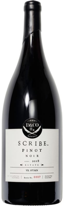 Scribe Estate Pinot Noir 2018 Front Bottle Shot