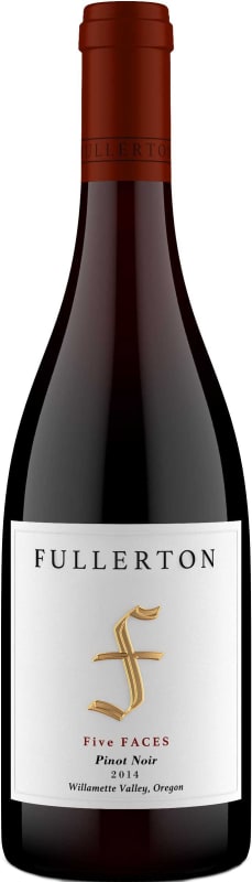 Fullerton Wines Five Faces Pinot Noir 2014 Front Bottle Shot
