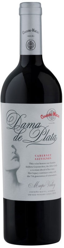 Cousino Macul Dama de Plata Cabernet Sauvignon 2017 Front Bottle Shot