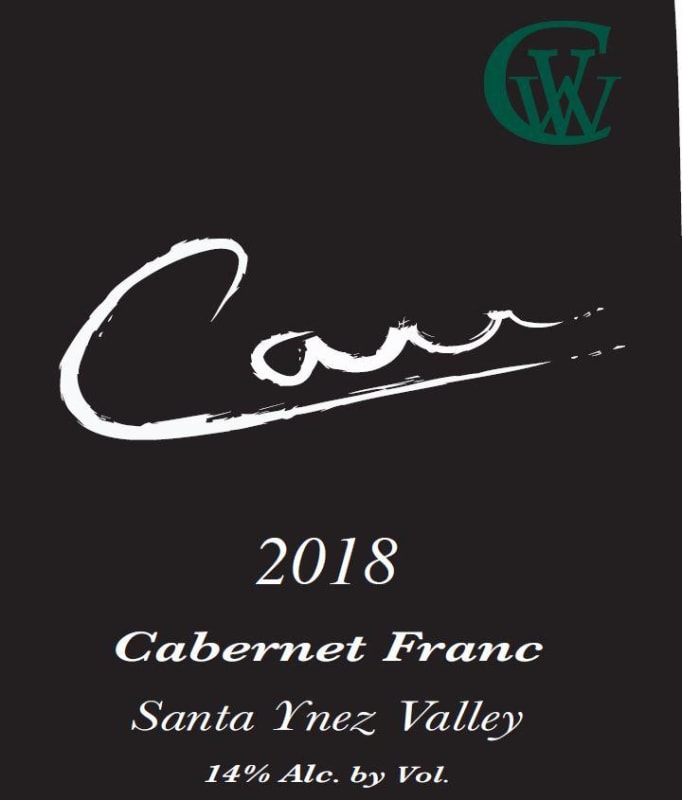 Carr Vineyards & Winery Reserve Cabernet Franc 2018 Front Label
