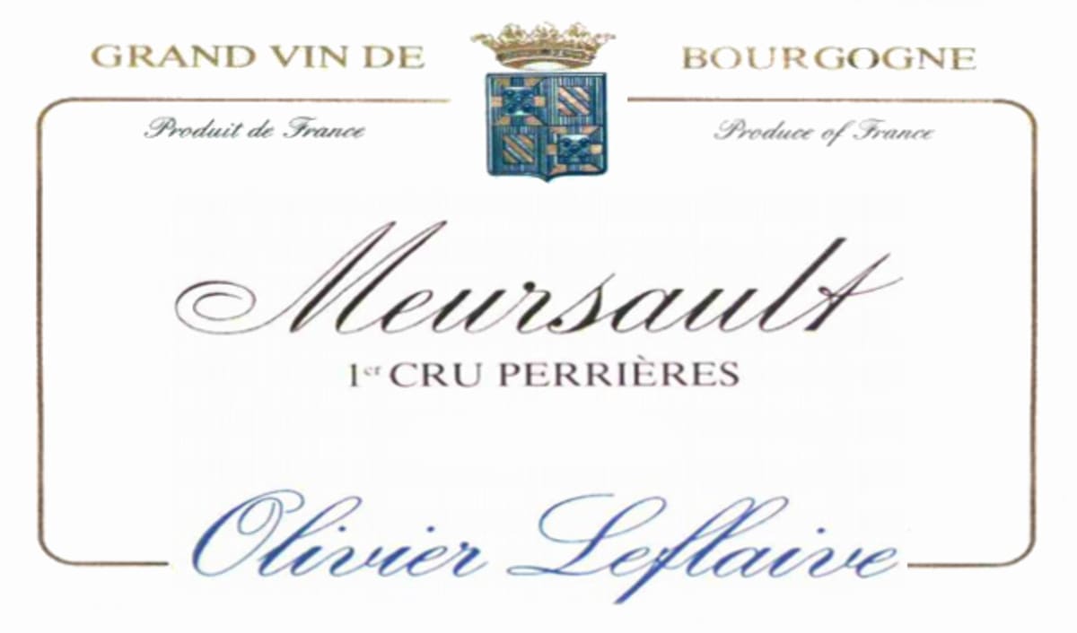 Olivier Leflaive Meursault Perrieres Premier Cru 2012 Front Label