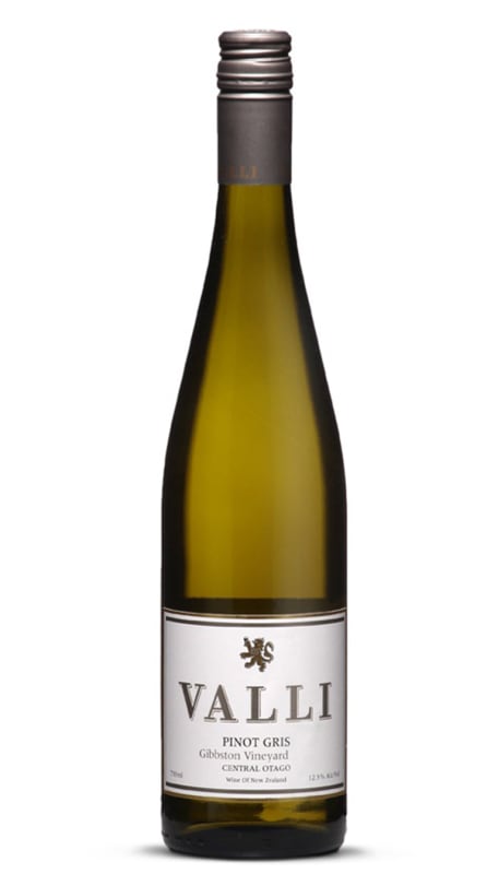 Valli Wines Pinot Gris 2018 Front Bottle Shot