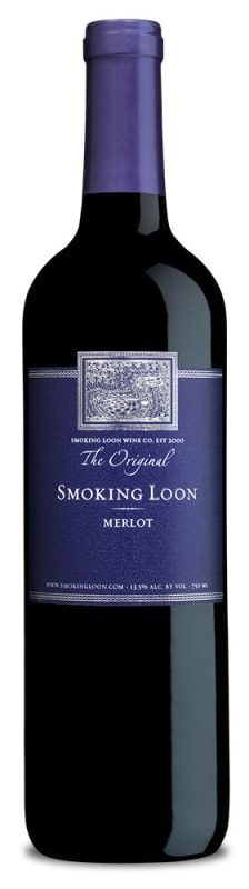 Smoking Loon Merlot 2015 Front Bottle Shot