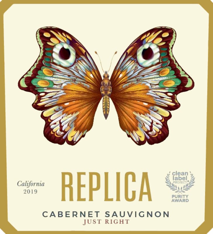 Replica Just Right Cabernet Sauvignon 2019 Front Label
