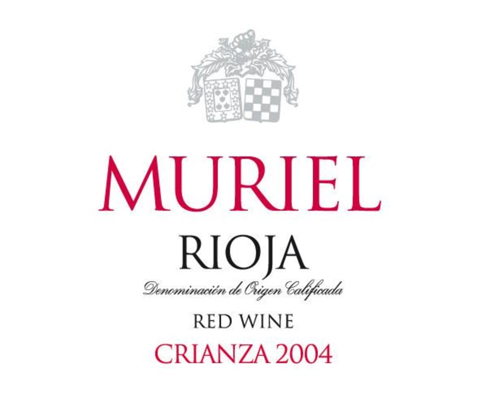 Bodegas Muriel Crianza 2004 Front Label