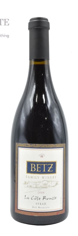 Betz Family Winery La Cote Rousse Syrah 2008 Front Bottle Shot