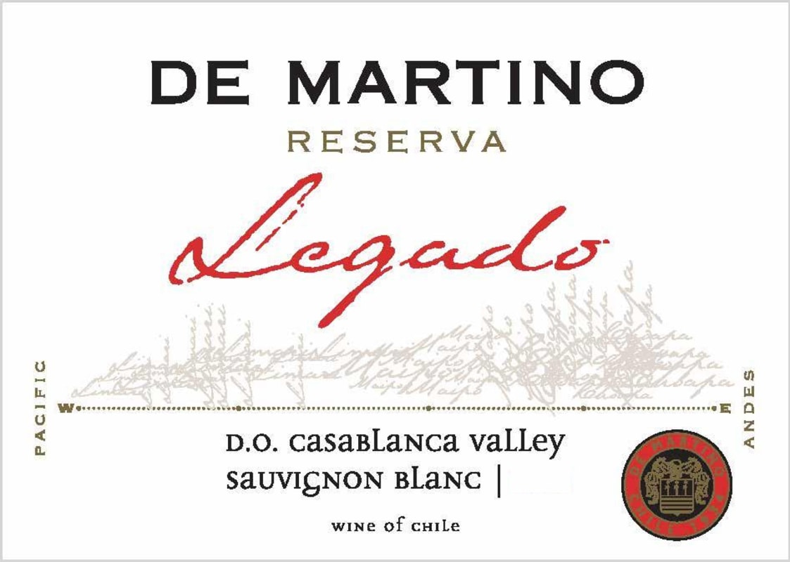 De Martino Legado Reserva Sauvignon Blanc 2014 Front Label