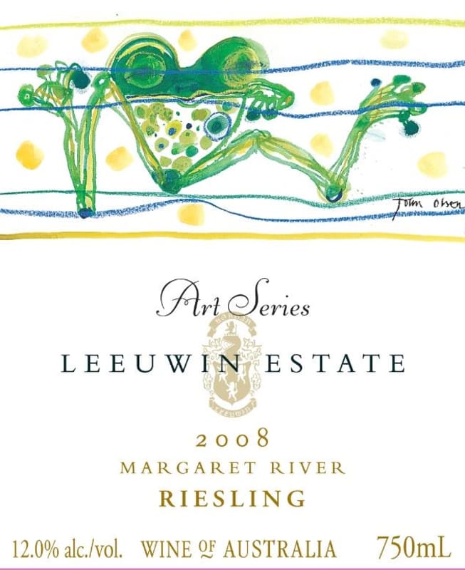 Leeuwin Estate Margaret River Riesling 2008 Front Label