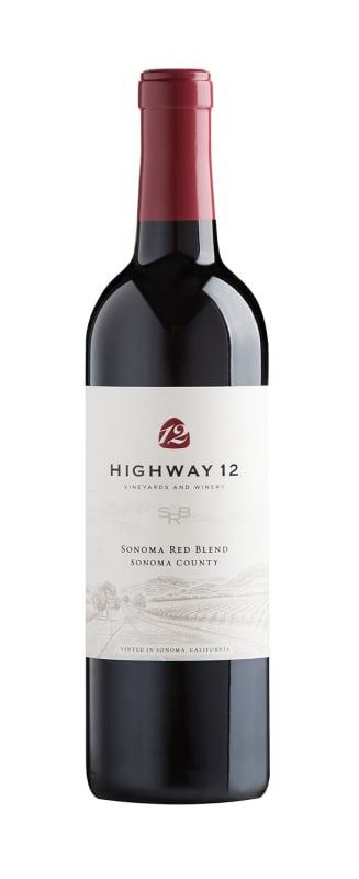 Highway 12 Sonoma Red Blend 2019 Front Bottle Shot