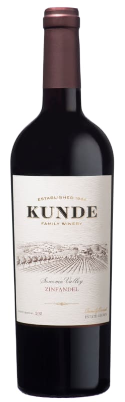 Kunde Estate Zinfandel 2018 Front Bottle Shot