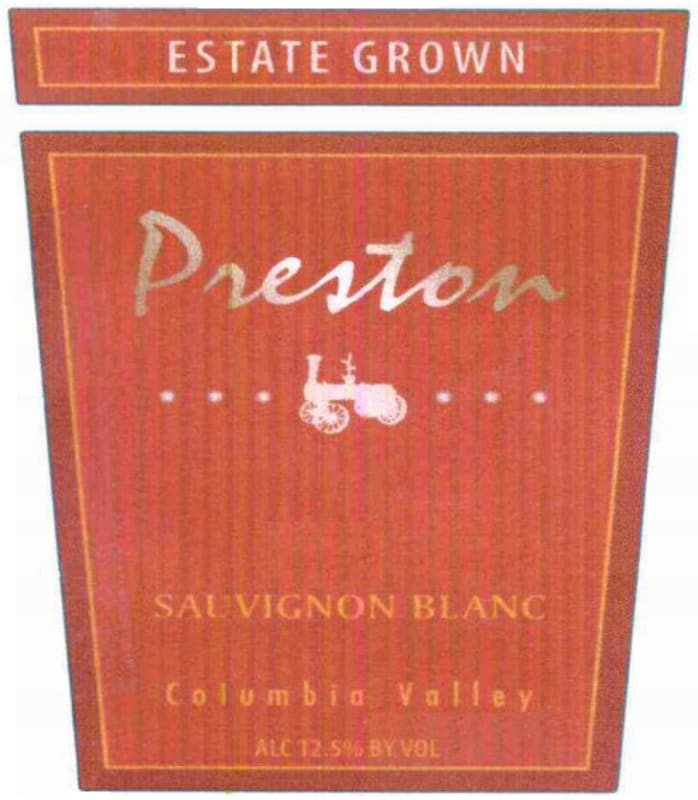 Preston Premium Wines Sauvignon Blanc 2009 Front Label