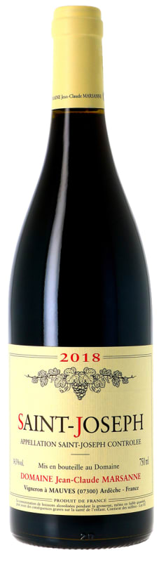 Domaine Jean-Claude Marsanne Saint-Joseph 2018 Front Bottle Shot