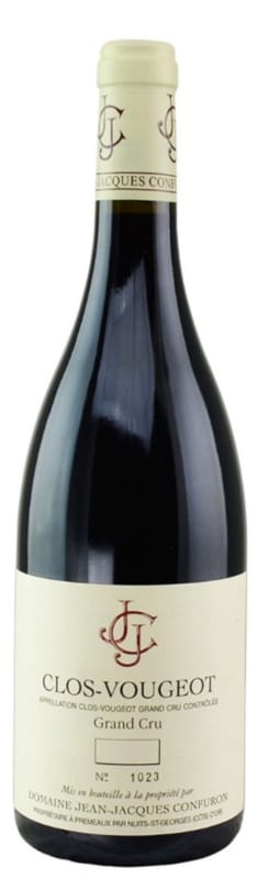 Jean-Jacques Confuron Clos Vougeot Grand Cru 2005 Front Bottle Shot
