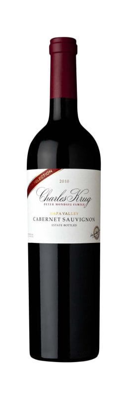 Charles Krug Vintage Selection Cabernet Sauvignon 2010 Front Bottle Shot