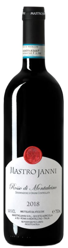 Mastrojanni Rosso di Montalcino 2018 Front Bottle Shot