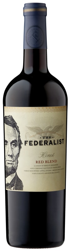 The Federalist Honest Red Blend 2016 Front Bottle Shot