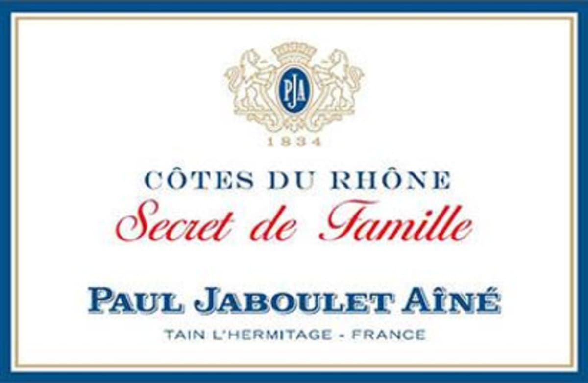 Jaboulet Cotes du Rhone Secret de Famille Blanc 2015 Front Label