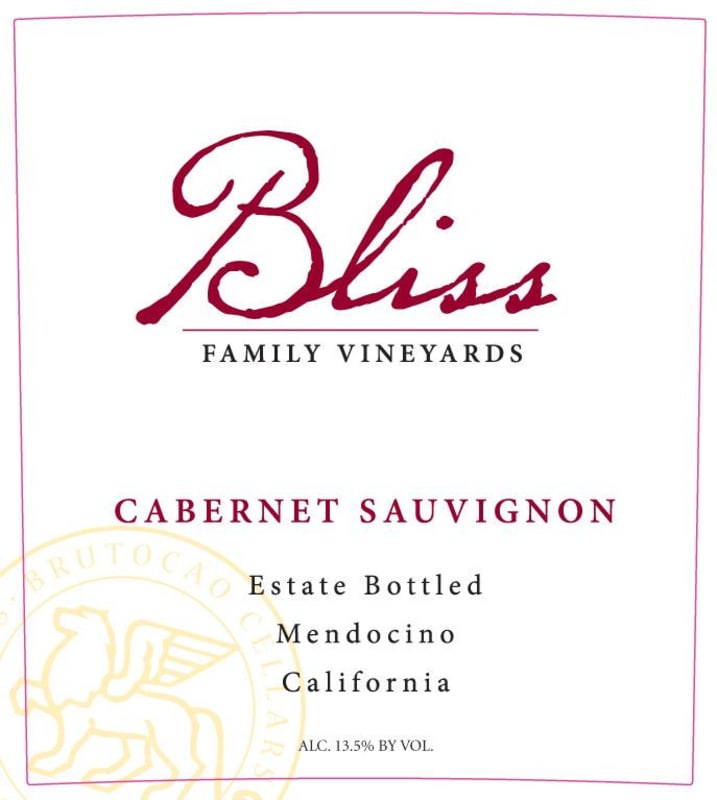 Bliss Cabernet Sauvignon 2014 Front Label