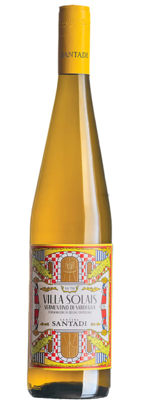 Santadi Vermentino Villa Solais 2024 Front Bottle Shot