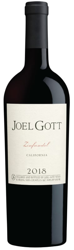Joel Gott California Zinfandel 2018 Front Bottle Shot