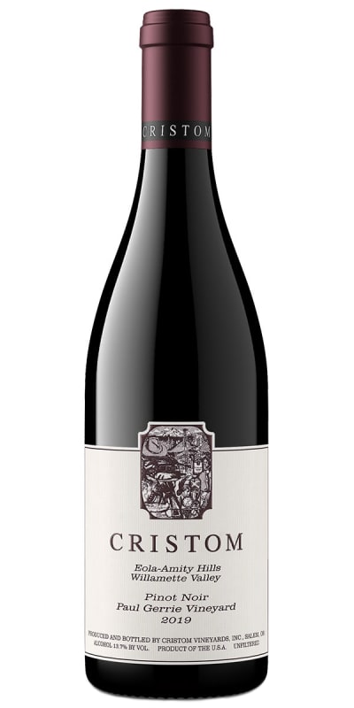 Cristom Paul Gerrie Vineyard Pinot Noir 2019 Front Bottle Shot