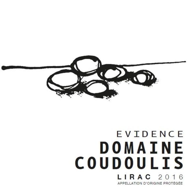 Domaine Coudoulis Cuvee Evidence 2016 Front Label