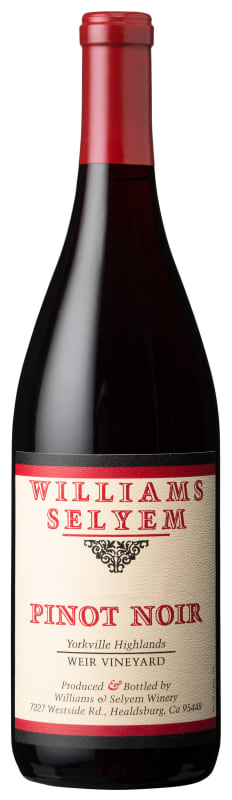 Williams Selyem Weir Vineyard Pinot Noir (torn label) 2006 Front Bottle Shot