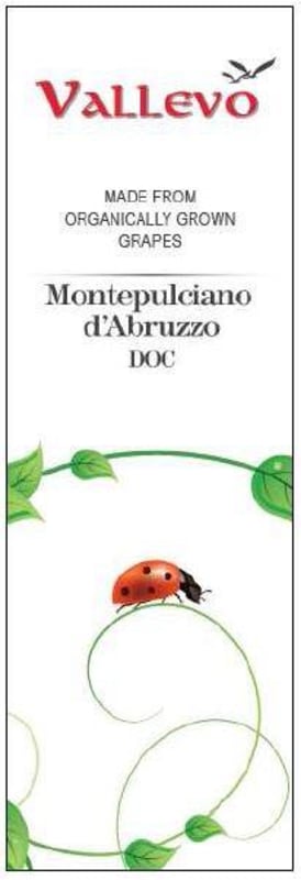 Vallevo Montepulciano d'Abruzzo 2016 Front Label