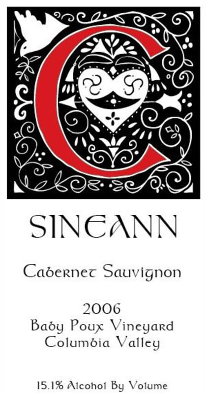 Sineann Baby Poux Vineyard Cabernet Sauvignon 2006 Front Label