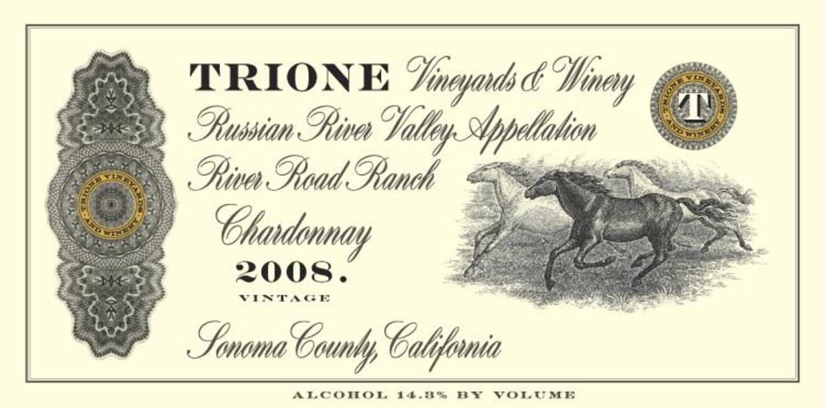 Trione Chardonnay 2008 Front Label