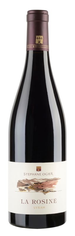 Stephane Ogier La Rosine Syrah 2016 Front Bottle Shot