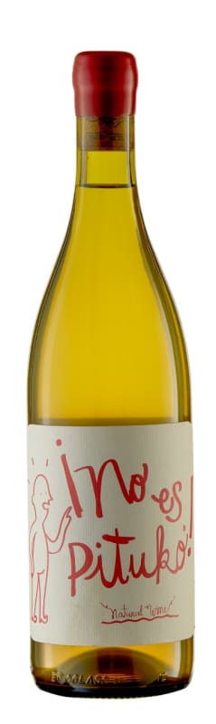 Echeverria No Es Pituko Natural Wine Chardonnay 2020 Front Bottle Shot