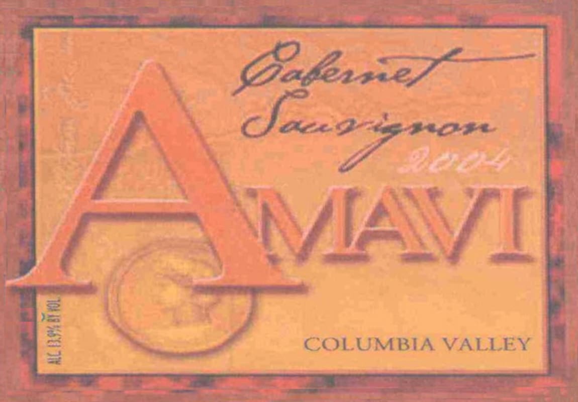 Amavi Cabernet Sauvignon 2004 Front Label