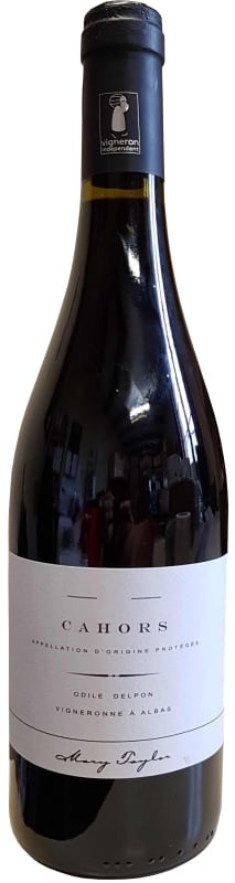 Mary Taylor Odile Delpon Cahors 2020 Front Bottle Shot