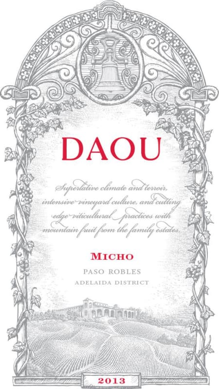 DAOU Micho 2013 Front Label
