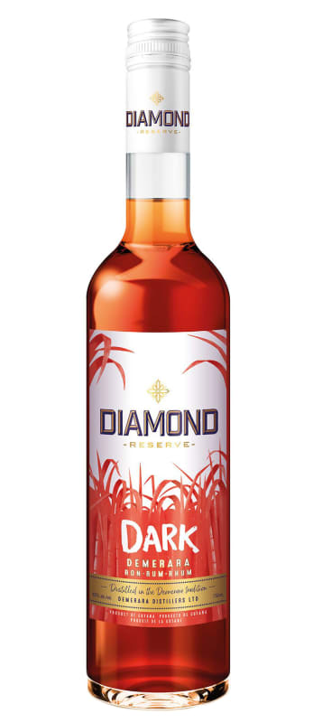 Diamond Reserve Dark Rum Front Bottle Shot
