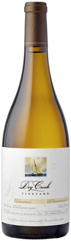 Dry Creek Vineyard DCV Estate Block 10 Chardonnay 2018 Front Bottle Shot