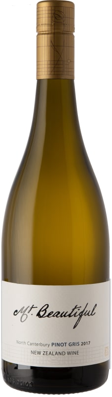 Mt. Beautiful Pinot Gris 2016 Front Bottle Shot