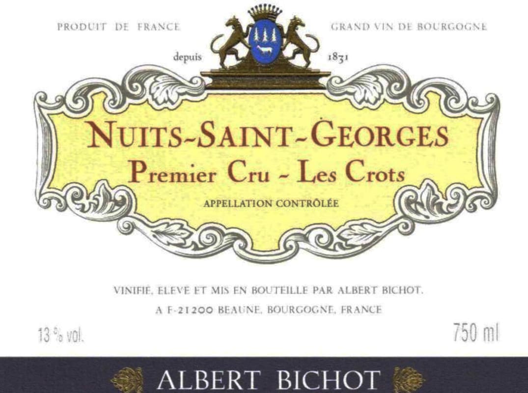 Albert Bichot Nuits-Saint-Georges Les Crots Premier Cru 2014 Front Label