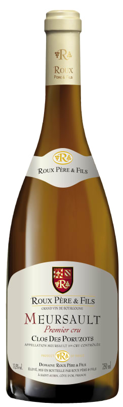 Domaine Roux Pere & Fils Meursault Clos des Poruzots Premier Cru 2021 Front Bottle Shot