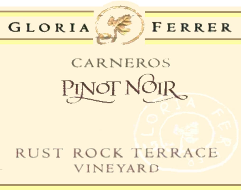 Gloria Ferrer Rust Rock Terrace Vineyard Pinot Noir 2005 Front Label