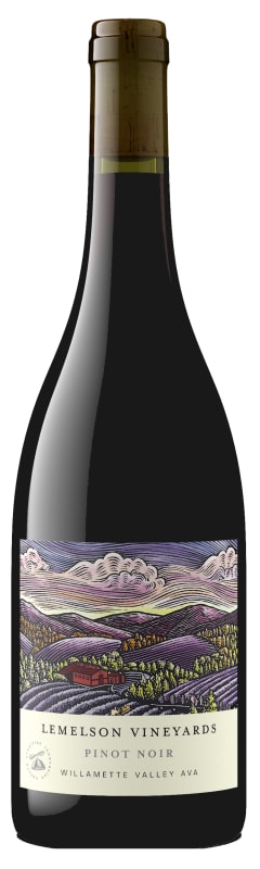 Lemelson Willamette Valley Pinot Noir 2021 Front Bottle Shot