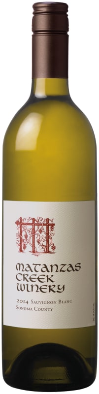 Matanzas Creek Sonoma County Sauvignon Blanc 2014 Front Bottle Shot