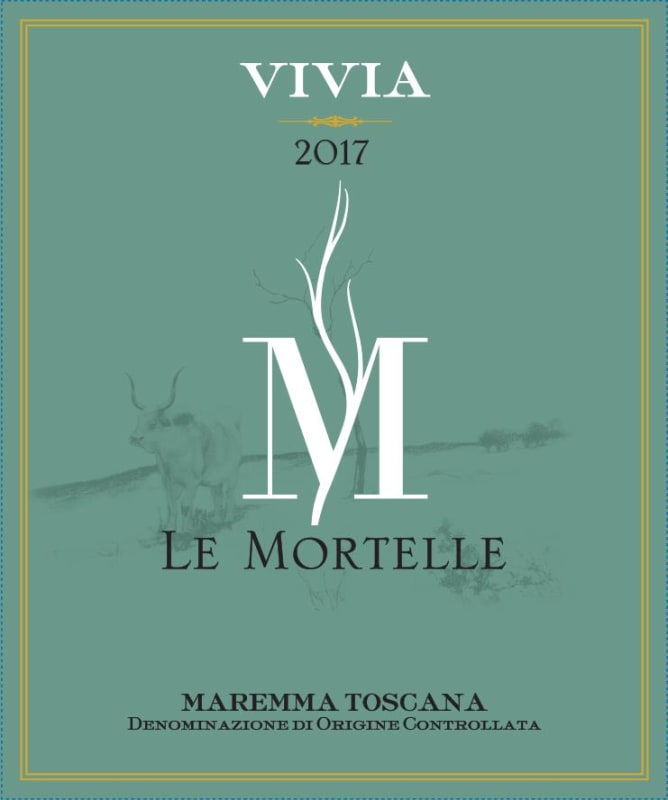 Le Mortelle Maremma Toscana Vivia Bianco 2017 Front Label