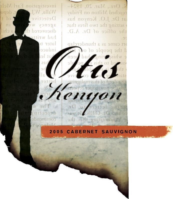 Otis Kenyon Wine Cabernet Sauvignon 2005 Front Label