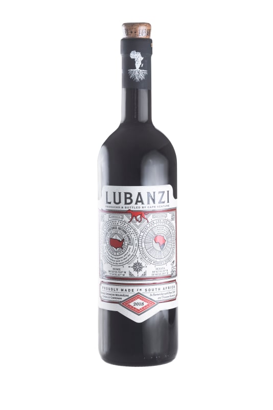 Lubanzi Red Blend 2018 Front Bottle Shot